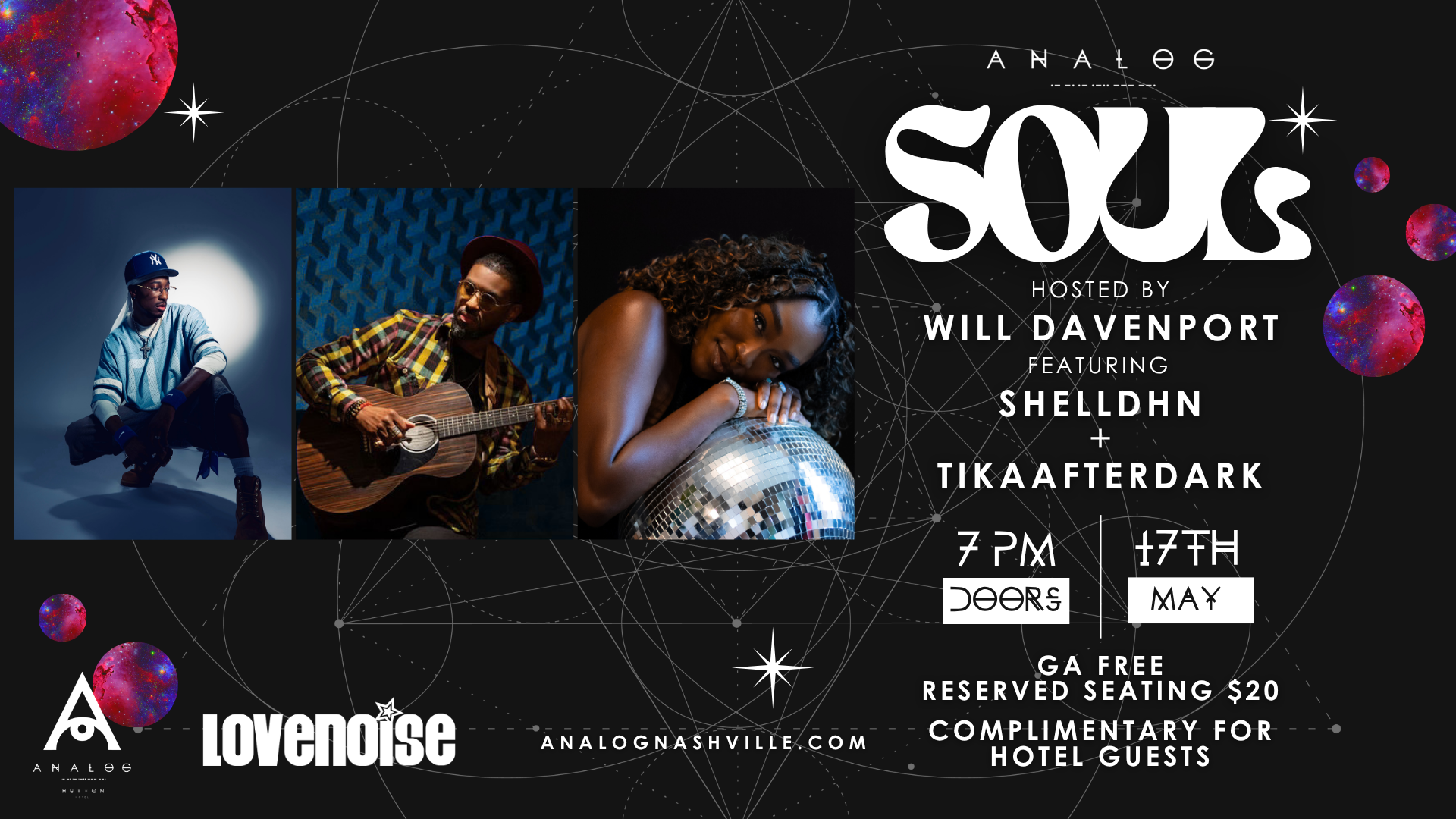 Analog Soul Featuring shelldhn, Will Davenport & TIKAAFTERDARK