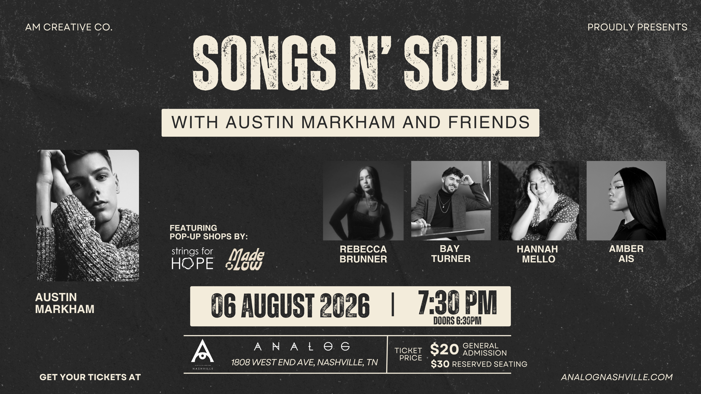 Songs N’ Soul with Austin Markham and Friends